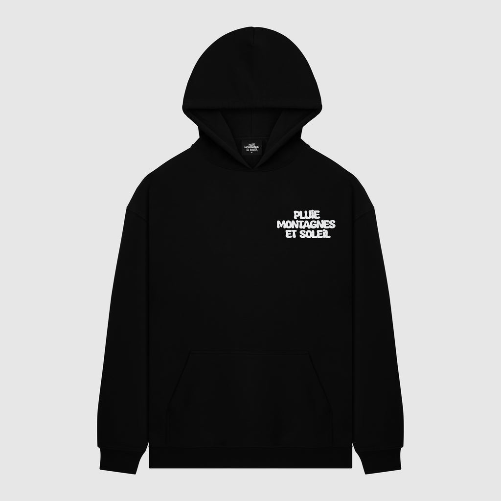 hoodie "pluie, montagnes et soleil"